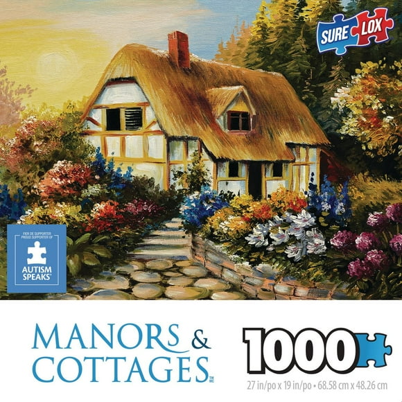 Sure-Lox 1000 Piece Manors & Cottages Fairy House Puzzle