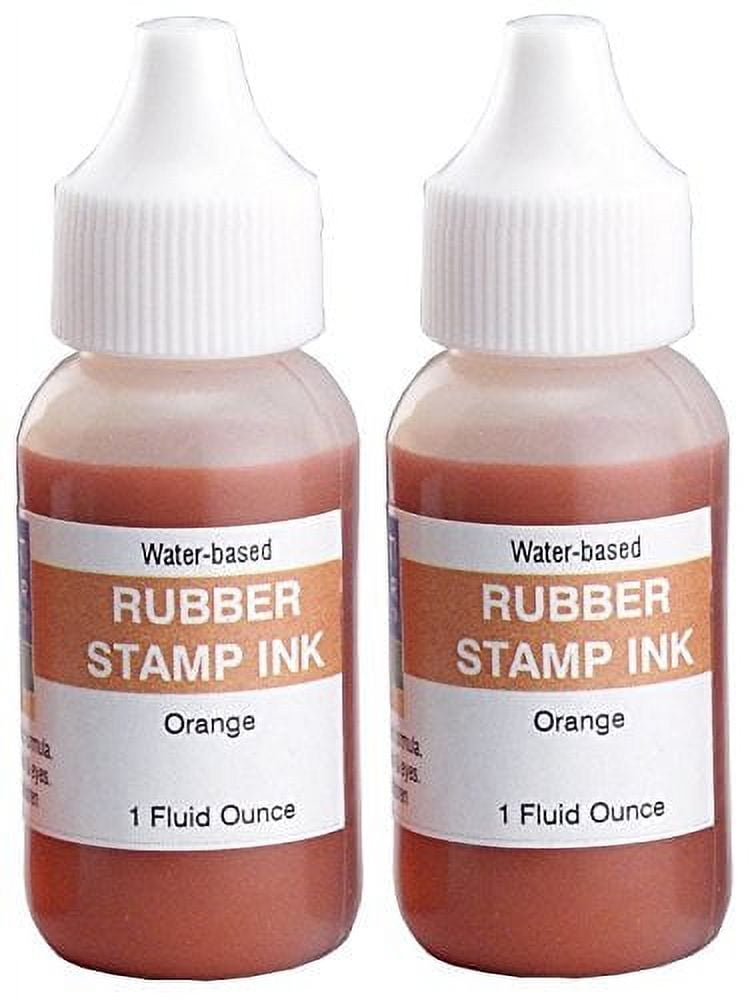 Infusion 7" x 8" Extra Large Industrial Stamp Ink Pad, Your Go to Large Stamp Ink Pad for Bright Color, Even Coverage and Durability, Orange Stamp Pad