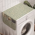 thumbnail image 1 of Garden Art Washing Machine Organizer, Silhouettes of Leaves Little Seasonal Blossoms Pastel Romantic Nature, Anti-slip Fabric Top Cover for Washer and Dryer, Beige and Pale Grey, by Ambesonne, 1 of 1