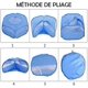 thumbnail image 2 of Parque Infantil para Animales pequeños con Funda Jaula Plegable y portátil Impermeable Transpirable para Conejos, Ardillas, Gatitos, Cachorros, Chinchillas y Erizos Azul, 2 of 5