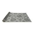 thumbnail image 2 of Ahgly Company Indoor Round Abstract Gray Modern Area Rugs, 3' Round, 2 of 4
