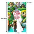 thumbnail image 3 of The Legend of Zelda Tri Force Heroes Door Curtain Drape Split Doorway Curtain Room Window Hallway Closet Privacy Partition Curtain Kitchen Door Decoration 34x56in, 3 of 7