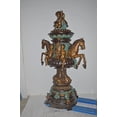 thumbnail image 3 of Nifao Seven Feet Tall Tiered Pond – Outdoor Bronze Fountain, Garden Water Feature, 46"L x 46"W x 84"H, 3 of 11