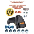 thumbnail image 2 of Escáner De Código De Barras Bluetooth 2d Con Base Recargable byecop A66DZ, 2 of 5