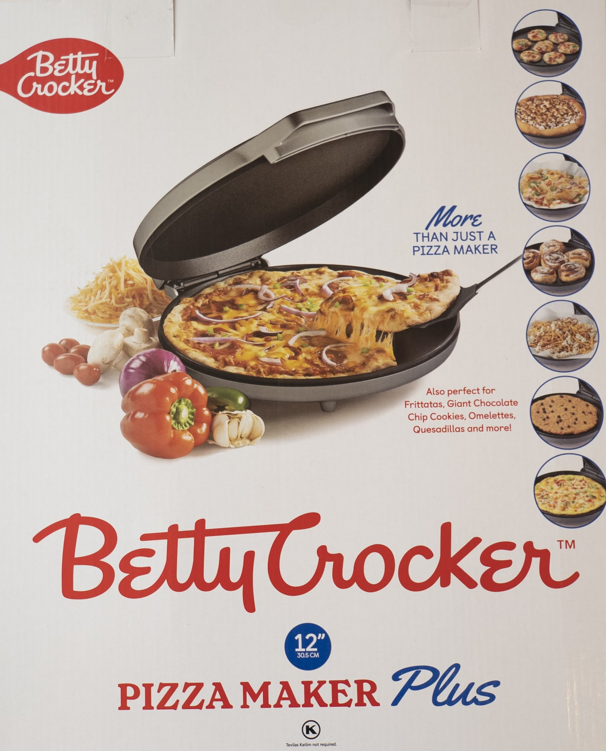 Betty Crocker pizzera eléctrica BC-2958CR Colombia