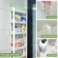 thumbnail image 6 of Ultra-Thin Behind The Door Storage Rack - Multi-Layer Narrow Cabinet Organizer for Small Spaces, Space-Saving Plastic Shelf for Bathroom Kitchen Door, 6 of 10