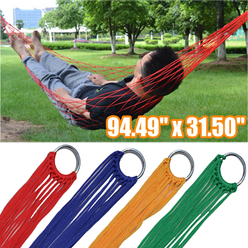 Neinkie Meshy Rope Hammock Sleeping Net Bed for Hiking, Outdoor