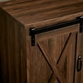 thumbnail image 5 of 59" Farmhouse Fireplace Entertainment Center with Storage Cabinets/Adjustable Shelvesï¼Dark Walnut, TV Stand Fireplace with Sliding Barn Door for TVs up to 65", 5 of 10