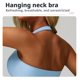 thumbnail image 3 of Parte de atrás bonita, Sujetador deportivo con cuello  for correr, sujetador de Fitness de secado rápido, chaleco de Yoga Push-Up for mujer, transpirable, 3 of 7