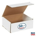 thumbnail image 2 of BOX USA White Corrugated Corrugated Cardboard Mailing Boxes, 10' x 8' x 4',Pack of 50, Crush-Proof, for Shipping, Mailing and Storing, 2 of 7