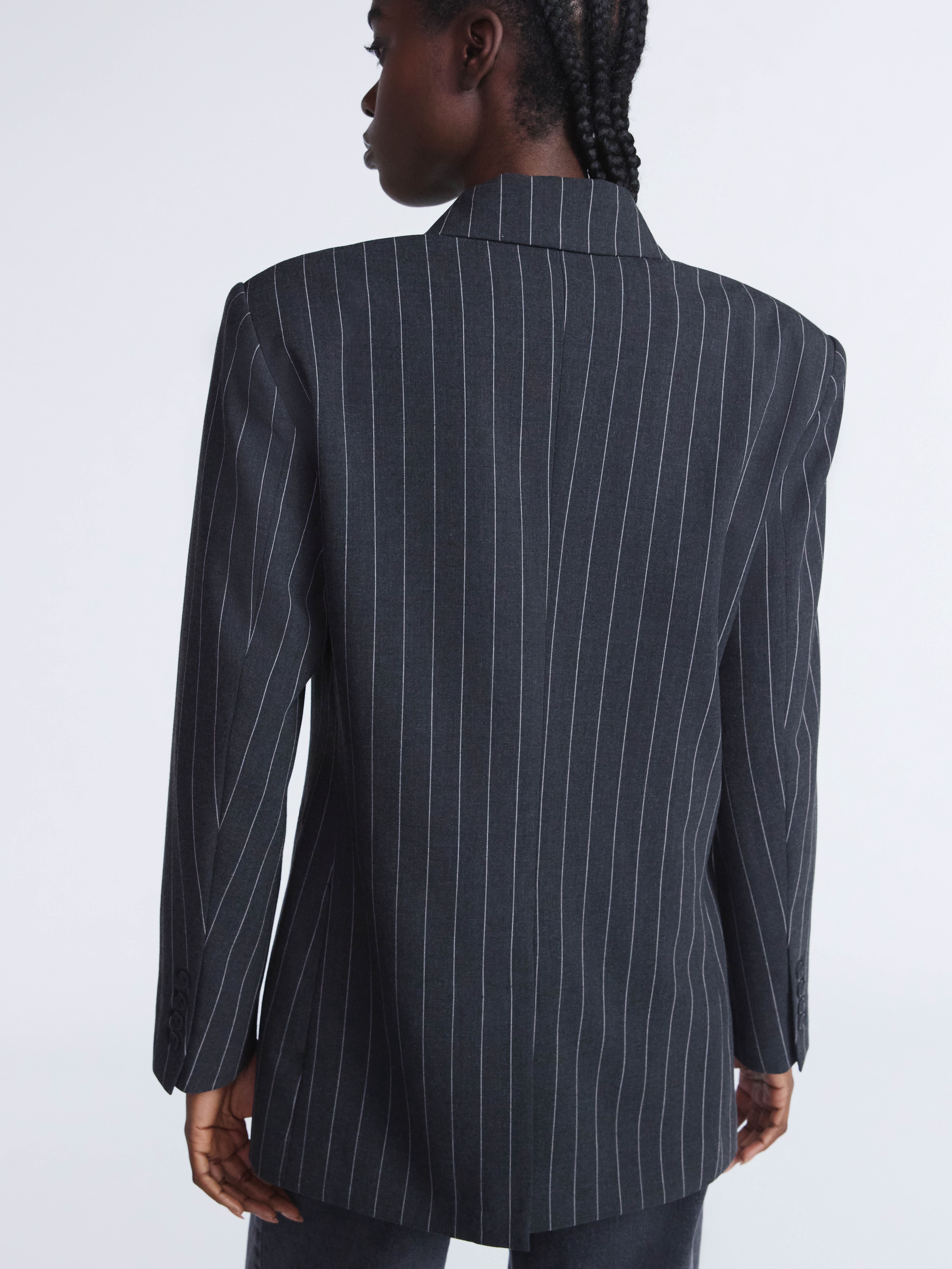 Scoop Women’s and Women’s Plus Oversized Double Breasted Blazer, Sizes XS-4X