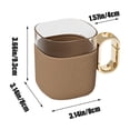 thumbnail image 3 of XWSHYW Baño Otros Vaso para Cepillo de Dientes Vaso para Enjuague Bucal Doméstico Vaso para Cepillo de Dientes Transparente para Parejas Vaso para Lavado de Estudiantes, 3 of 6