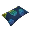 thumbnail image 3 of Bingfone Abstract Bright Pineapple Fruit Retro Standard Size Pillowcase, Long Staple Pure Cotton Envelope Closure Pillow Cover,20"X30", 3 of 9