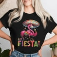 thumbnail image 2 of Let's Fiesta Flamingo Cinco De Mayo Fiesta Mexican Women T-Shirt – Cute Cinco De Mayo Party Tee, Flamingo Graphic Shirt for Women, Mexican Fiesta Celebration Outfit, Colorful Summer, 2 of 3