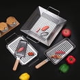thumbnail image 5 of Foldable Grill Pan, Stainless Steel Portable Griddle with Handle, Even-Heat Camping BBQ Mat for Outdoor Cooking and Backyard Barbecue, 5 of 5