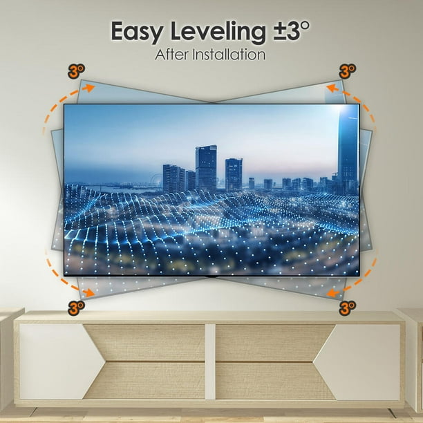 Support mural pour téléviseur PrimeCables Full Motion 26-55 pouces, support  TV avec bras articulé pouvant supporter jusqu'à 77 lb et VESA 400 × 400 mm