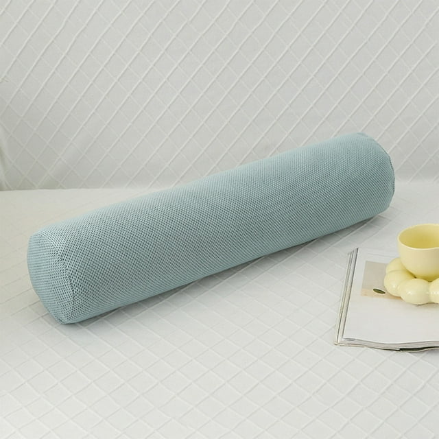 Funda de almohada redonda para dormir de lado, almohada plegable para la pierna, para sala de estar, sofá cama, almohadas de felpa extraíbles y lavables.