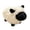 C, variant on Curly Sheep Plush Pillow, Rounded Lamb Doll, Snout Detail and Small Legs on an Animal Cushion for Children's Gifts, 9.06 x 7.09 Inch Polyester Figure for Bedroom and Collection Display