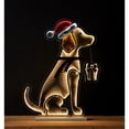 thumbnail image 2 of Melrose 31.25" Infinity Lighted Dog Silhouette Christmas Tabletop Decoration, 2 of 3