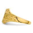 thumbnail image 3 of Real 14kt Yellow Gold 9.5x8.5mm Open Back Signet Ring Size: 5; for Adults and Teens; for Women and Men, 3 of 5