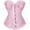 Pink, variant on Women's Plus Size Gothic Body Sculpting Corset Vest For Court Wedding Dress
