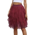 thumbnail image 2 of NordicNest Tulle Skirts for Women Short Fairy Skirt Tutu A-Line Mesh Layered Spring Skirts Summer Skirts, 2 of 5
