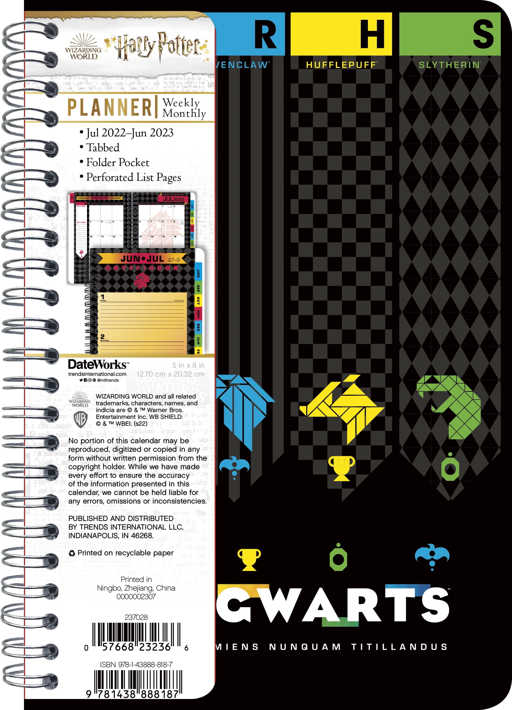Harry Potter Academic Year 2022-2023 Planner