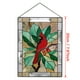 thumbnail image 2 of Colgante cardinal de la ventana de cristal del panel del vitral para la decoración de la pared, 2 of 10