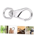 thumbnail image 5 of DEEPCRAFF 4-Pack Heavy Duty Stainless Steel Swivel Snap Hooks for Flagpole Ropes, Lanyards, and Outdoor Use, 5 of 8