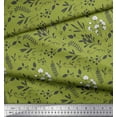 thumbnail image 3 of Soimoi Green Heavy Canvas Fabric Berries & Leaves Print Fabric by The Yard 58 Inch Wide, 3 of 3