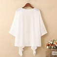thumbnail image 6 of Breezora Women's Lightweight Cotton Blend Cardigan 3 4 Sleeve Cover Up Soft Summer Layer M Size White, 6 of 9