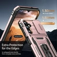 thumbnail image 5 of for Samsung Galaxy S22 Plus Case with Upgraded Sliding Camera Lens Cover and Strong  Kickstand - -Grade Shockproof Protective Phone Case 6.6" for Women Girls - Rose Gold, 5 of 13