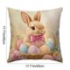 thumbnail image 3 of Funda de Almohada con Estampado de Conejito de Pascua de 17,7 X 17,7 Pulgadas, 3 of 7