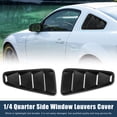thumbnail image 2 of 2 piezas de cubierta decorativa de louver de ventana trasera para Ford Mustang 05-14 en negro, 2 of 7