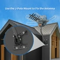 thumbnail image 4 of Digital TV Antenna Outdoor Antenna Amplified HDTV Antenna Motorized 360 Degree Rotation 150 Miles with 33FT RG6 Coax Cable & Mounting Pole, 4 of 9