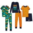 thumbnail image 2 of Marque - Pyjamas en Coton Ajustés pour Garçons, Ensemble de 6 Pcs Aventure Sauvage, 2T, 2 of 2