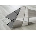 thumbnail image 5 of Color Block Rug/Linear/Geometric Modern Contemporary Hand Carved Area Rug-Silver/Gray/Black, 5 of 7