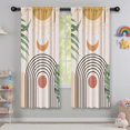 thumbnail image 5 of Blackout Kids Curtains,Orange Boho Geometric and Plant Pattern Childrens Insulated Curtains Set Of 2,Bedroom Essentials,Toddler Room Decor 42x63in(106x160cm), 5 of 5