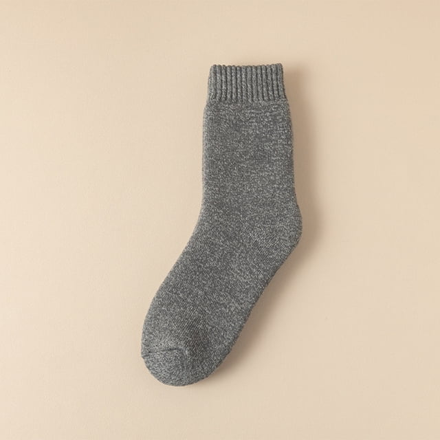 Chaussettes pour Hommes Performance Thermique Randonnée Marche Chaudes Hiver Extérieur Chaussettes Mi-Mollet Tricot Classique Confort