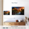 thumbnail image 4 of Elephant Stock Zion National Park River Wall Art - Horizontal Canvas Wall Art - Living Room Wall Decor - Nature Canvas - Orange And Blue Decor - 12" x 8", 4 of 8
