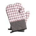 thumbnail image 2 of TIMIFIS Tablecloth Runner Kitchen Microwave Thermal Insulation Gloves Thickened Plaid and Heat Protective Gloves Baking Cotton and Linen Oven Gloves Kitchen Gadgets, 2 of 6