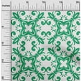 thumbnail image 2 of oneOone Cotton Poplin Green Fabric Asian Block Floral Craft Projects Decor Fabric Printed By The Yard 56 Inch Wide, 2 of 4