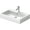 White / Ground, variant on Duravit 045470-1HOLE White Ceramic 51.08 lb Rectangular Wall Mount Bathroom Sink
