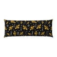 thumbnail image 2 of Picia Hohey Bee Golden Embroidery Body Pillow Cover - Super Soft Microfiber 20x54 Body Pillow Case - Envelope Closure, Wrinkle, Stain Resistant Body Pillow Cover,Elegant Bedding, 2 of 8