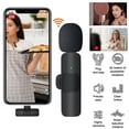 thumbnail image 2 of Cocobaby 2 IN 1 Lavalier Wireless Microphone Audio Video Recording Mini Mic For iphone, 2 of 12