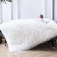 thumbnail image 4 of White Soft Rectangle Fur Area Rug 1.64x4.92ft Shaggy Fluffy Rugs Long Plush Carpet Floor Mat for Bedroom Living Room Decor, 4 of 5