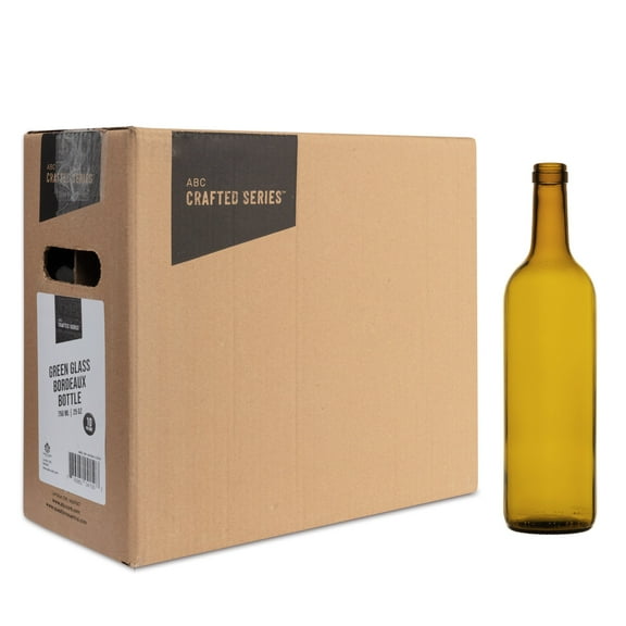 10 Cinnamon Brown Glass Bordeaux Bottle (750 ml | 25.36 oz)