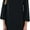 Black, variant on Women's 3/4 Bell Sleeve T-Back Detail Dress - Dark Olive - 3X