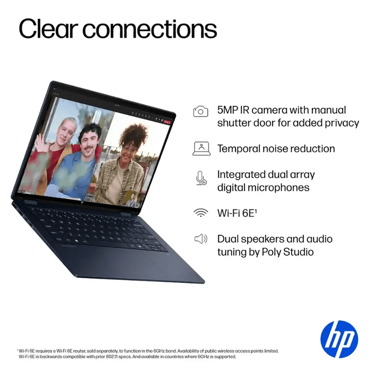 HP OmniBook X Flip Copilot+ PC 14” WUXGA 2-in-1 Touchscreen Laptop