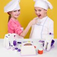 thumbnail image 4 of Wooden Coffee Maker Set, Colorful Wooden Cafe Toy  For Preschool, 4 of 8